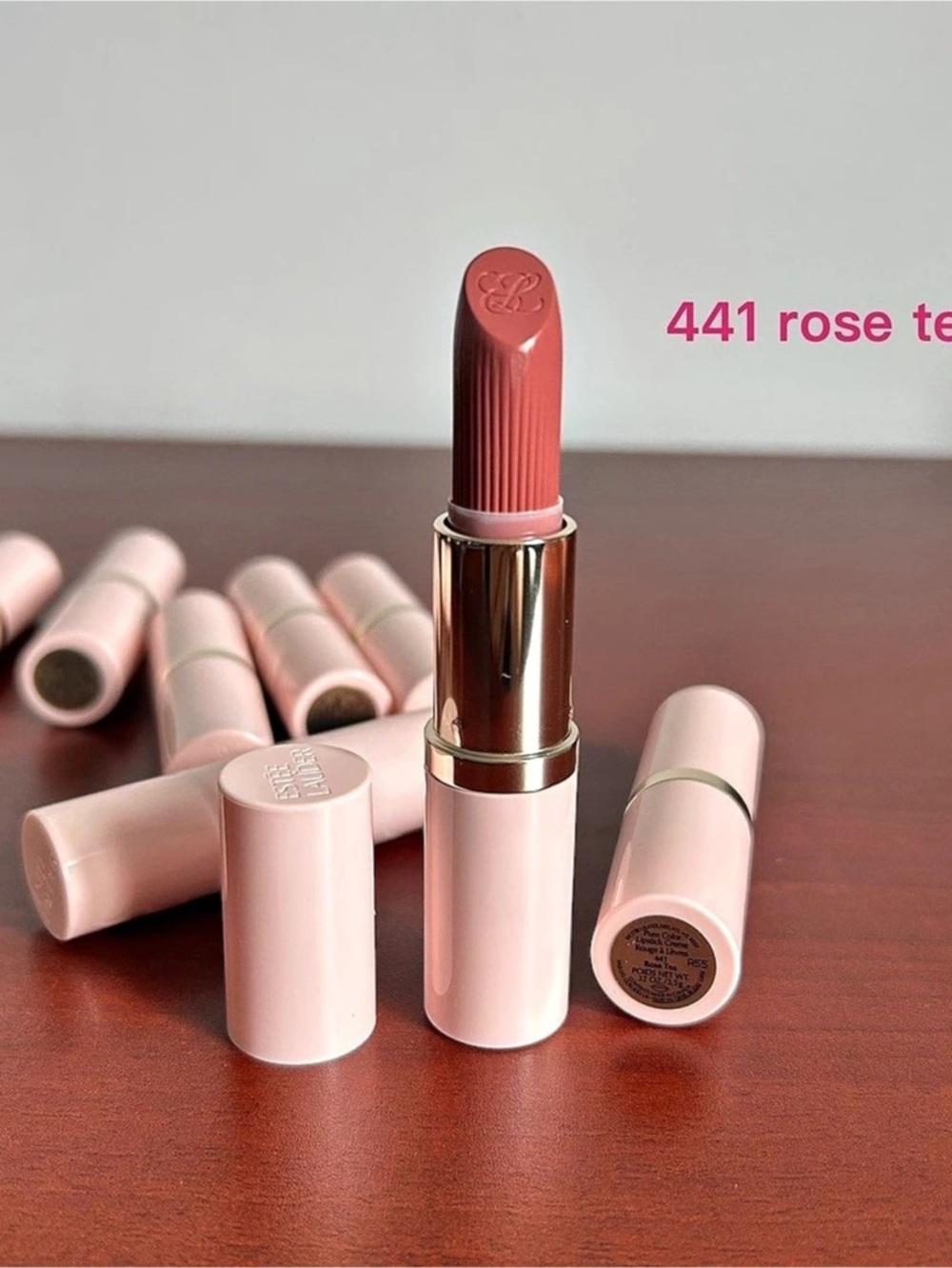 Estée Lauder Pure Color Creme Lipstick 441 Rose Tea Pink NWT